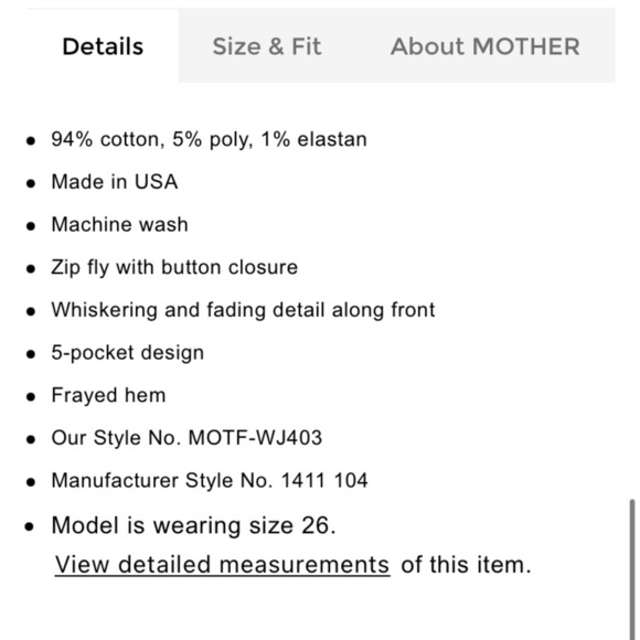 MOTHER HIGH WAISTED LOOKER ANKLE FRAY IN LAST CALL DARK WASH HI RISE STRETCH DNM - Picture 6 of 16